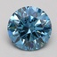 2.00 Ct. Fancy Vivid Blue Round Lab Grown Diamond