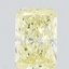 0.62 Ct. Fancy Yellow Radiant Lab Grown Diamond