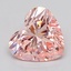 4.03 Ct. Fancy Intense  Pink Heart Lab Grown Diamond