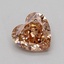 0.27 Ct. Light  Brown Heart Lab Grown Diamond