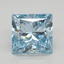 0.91 Ct. Fancy Intense Blue Princess Lab Grown Diamond