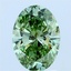 2.01 Ct. Fancy Vivid Green Oval Lab Grown Diamond