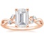 14K Rose Gold Willow Diamond Ring (1/8 ct. tw.), smalltop view