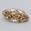 8.78 Ct. Fancy Light Yellowish Brown Marquise Lab Grown Diamond