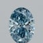 2.10 Ct. Fancy Vivid Blue Oval Lab Grown Diamond