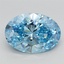 1.98 Ct. Fancy Vivid Blue Oval Lab Grown Diamond