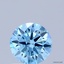0.31 Ct. Fancy Vivid Blue Round Lab Grown Diamond