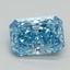 1.00 Ct. Fancy Vivid Blue Radiant Lab Grown Diamond