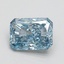 1.45 Ct. Fancy Vivid Blue Radiant Lab Grown Diamond