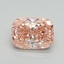 3.04 Ct. Fancy Vivid Pink Cushion Lab Grown Diamond