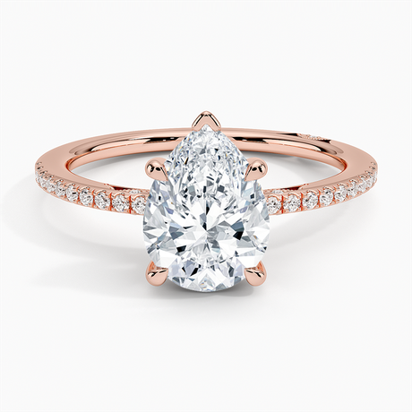 18K Rose Gold Simply Tacori Classic Diamond Ring (1/5 ct. tw.)
