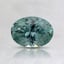 6.7x4.9mm Unheated Teal Oval Montana Sapphire