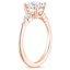 14K Rose Gold Sloane Diamond Ring, smallside view