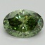 3.01 Ct. Fancy Vivid Pacific Green Oval Lab Grown Diamond