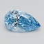2.14 Ct. Fancy Vivid  Blue Pear Lab Grown Diamond