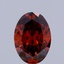 1.57 Ct. Fancy Deep  Orange Oval Lab Grown Diamond