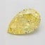 1.10 Ct. Fancy Vivid Yellow Pear Lab Grown Diamond