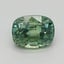6.3x4.9mm Green Cushion Montana Sapphire