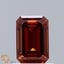 1.10 Ct. Fancy Deep Orange Emerald Lab Grown Diamond