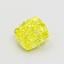 1.07 Ct. Fancy Vivid  Yellow Cushion Lab Grown Diamond