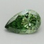 0.69 Ct. Fancy Vivid Green Pear Lab Grown Diamond