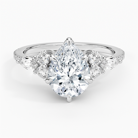 Luxe Marquise and Round Diamond Setting