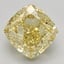 3.12 Ct. Fancy Intense Yellow Cushion Lab Grown Diamond