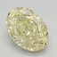 2.53 Ct. Fancy Intense Yellow Oval Lab Grown Diamond