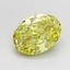 2.67 Ct. Fancy Intense Yellow Oval Lab Grown Diamond