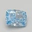 1.53 Ct. Fancy Vivid Blue Cushion Lab Grown Diamond