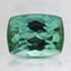 8.1x6.1mm Unheated Green Cushion Tourmaline