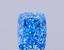 1.07 Ct. Fancy Vivid  Blue Cushion Lab Grown Diamond