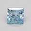 1.38 Ct. Fancy Intense Blue Princess Lab Grown Diamond