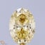 3.05 Ct. Fancy Intense Yellow Oval Lab Grown Diamond