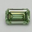 1.63 Ct. Fancy Vivid Green Emerald Lab Grown Diamond