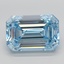6.15 Ct. Fancy Intense  Blue Emerald Lab Grown Diamond