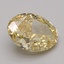 5.55 Ct. Fancy Vivid Yellow Oval Lab Grown Diamond