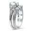 Contoured Five Stone Diamond Ring, smallside view