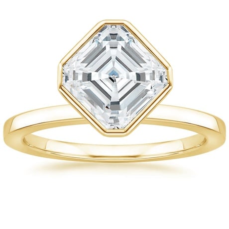 14K Yellow Gold Cielo Bezel Ring