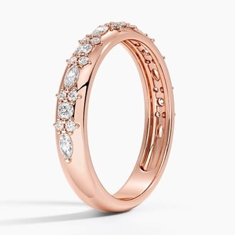 Mosaic Nadia Lab Diamond Ring in 14K Rose Gold