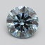 2.43 Ct. Fancy Intense Blue Round Lab Grown Diamond