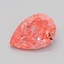 0.54 Ct. Fancy Vivid  Pink Pear Lab Grown Diamond