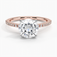 14K Rose Gold Ballad Half Coverage Diamond Ring (1/8 ct. tw.), smalltop view
