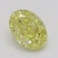 0.40 Ct. Fancy Vivid Yellow Oval Diamond