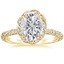 18K Yellow Gold Nova Halo Diamond Ring (1/2 ct. tw.), smalltop view