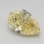 1.91 Ct. Fancy Intense Yellow Pear Lab Grown Diamond