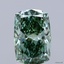 2.04 Ct. Fancy Vivid Green Cushion Lab Grown Diamond