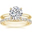 18K Yellow Gold Hazel Ring with Sienna Diamond Ring (1/2 ct. tw.)