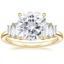 18K Yellow Gold Coppia Five Stone Diamond Ring (1/3 ct. tw.), smalltop view