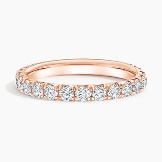 Anthology Three-Quarter Coverage Diamond Ring in 14K Rose Gold